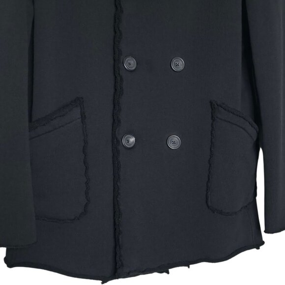 Frank & Eileen Belfast Black Triple Fleece Sweatshirt Peacoat Jacket Size M - Picture 6 of 12